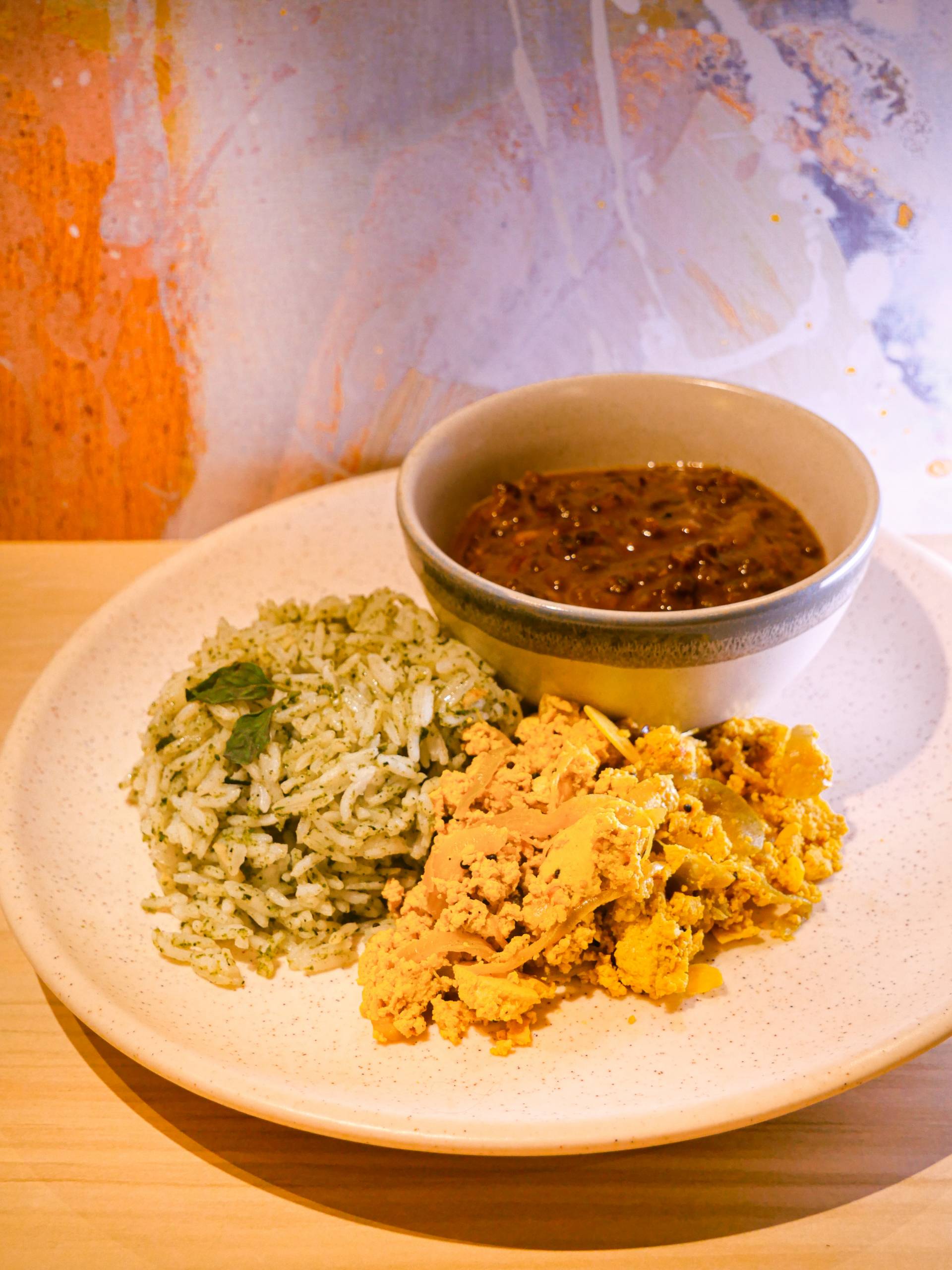 Daal Maharani with Curry Tofu Scramble