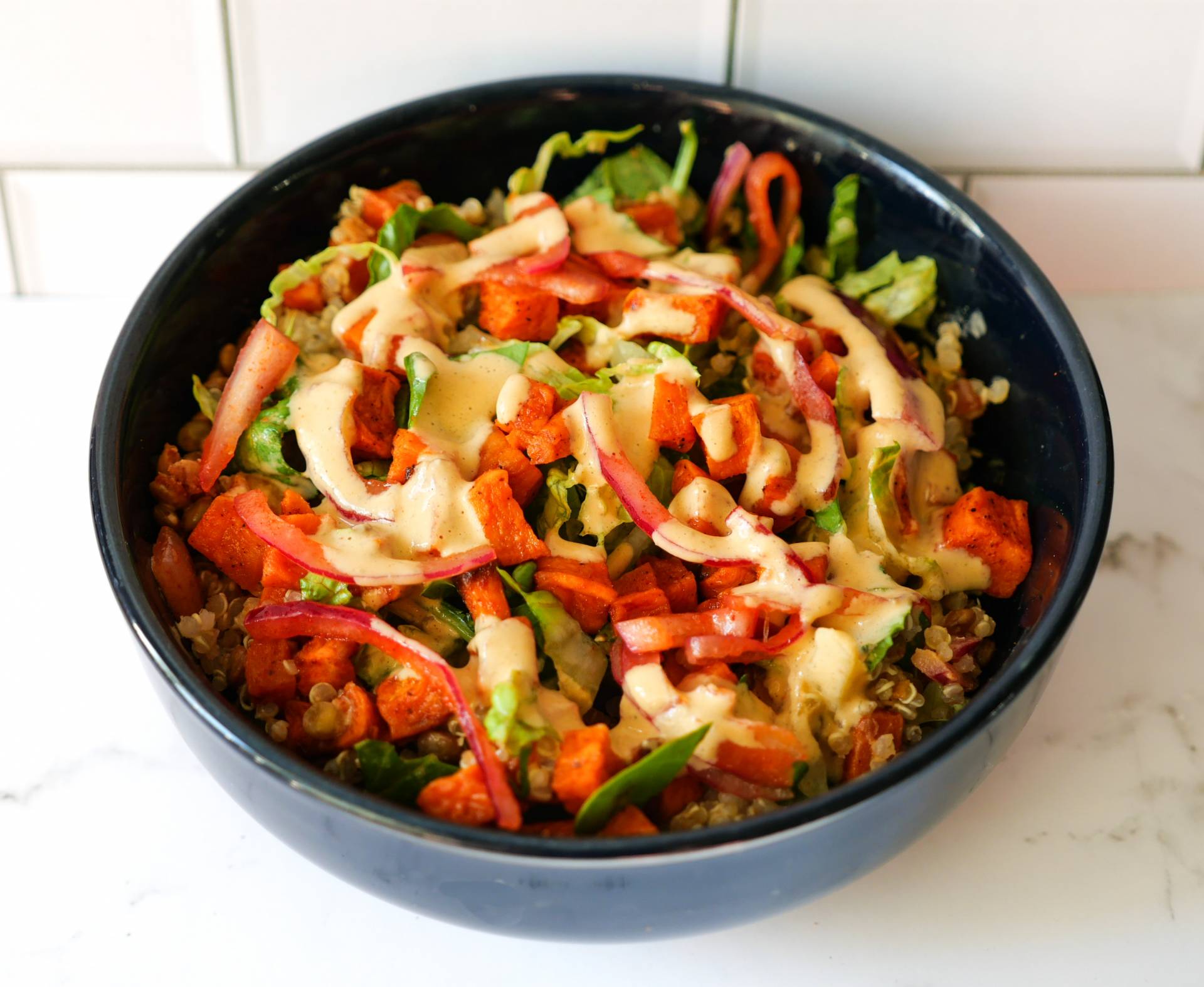Sweet Potato Lentil Bowl
