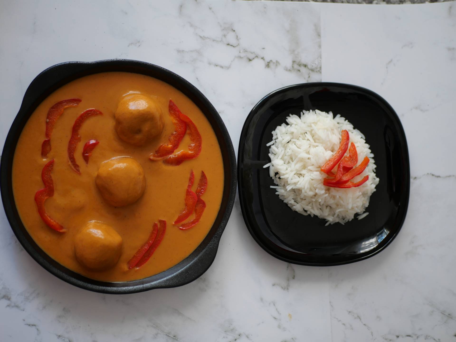 Malai Kofta and Rice